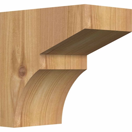 Ekena Millwork Monterey Smooth Corbel, Western Red Cedar, 3 1/2"W x 6"D x 6"H COR04X06X06MON00SWR